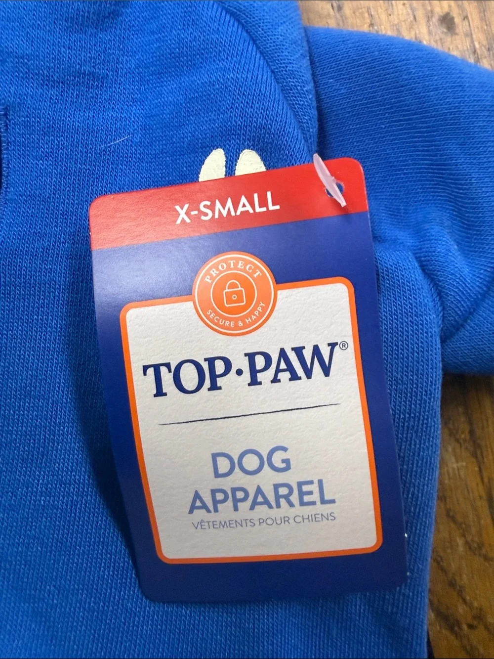 Top Paw Bright Blue Kids' Hoodie with Paw Detail
